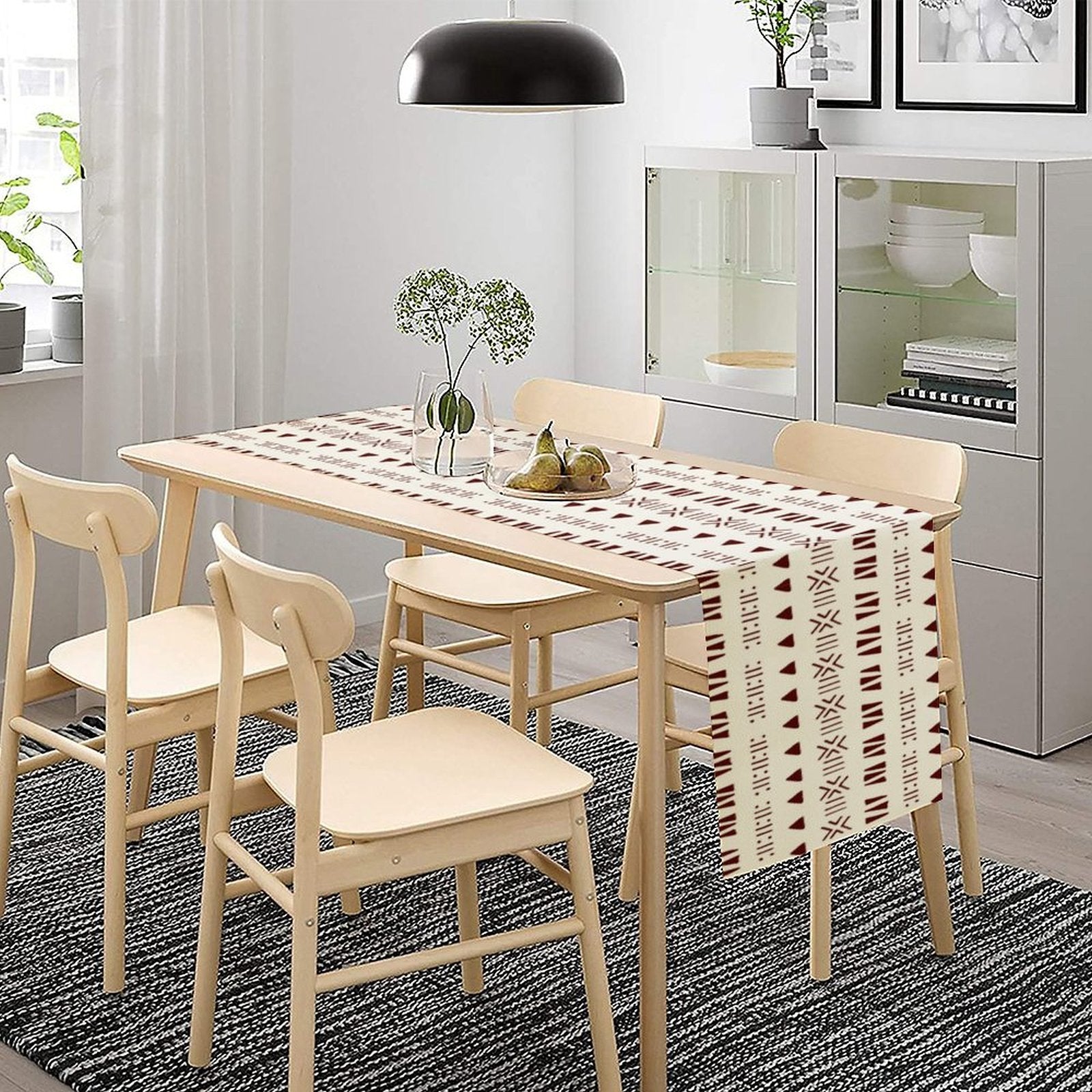 Mud Cloth Linen Table Runner | African Print