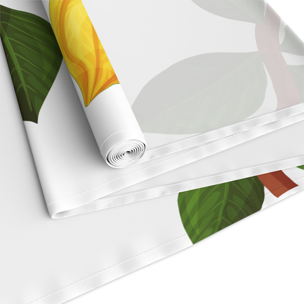 Nsoko Table Runner – Botanical Seed Pod Vine | 16"x72" or 16"x90" | Cotton Twill or Polyester | Hemmed Edges