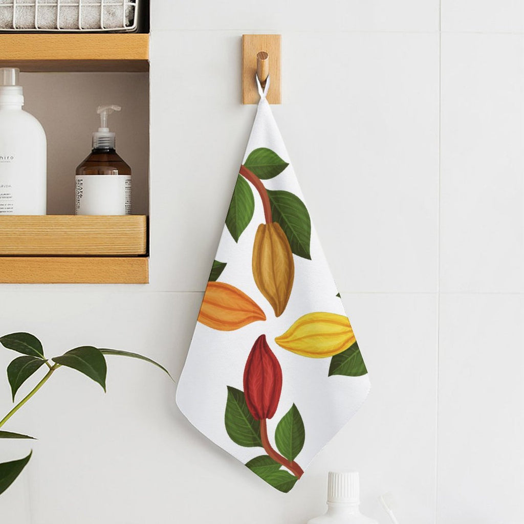 Kitchen Towel Bundle of 4 – Four Original Ghanaian Designs | Mud Cloth, Nsoko Pods, Bese Saka, Cocoa Café Signature | 100% Cotton, Made to Order