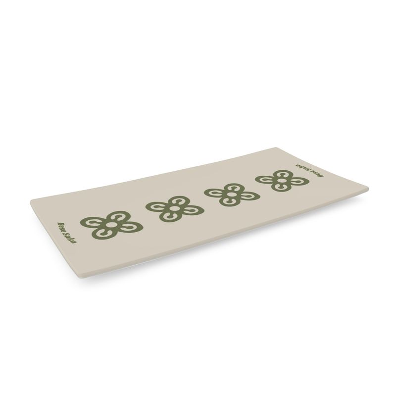 Bese Saka 16‑Piece Dinner Set – Serves 4 + Serving Tray | Adinkra Abundance Symbol, Dishwasher Safe, Supports Ghana Cocoa Academy