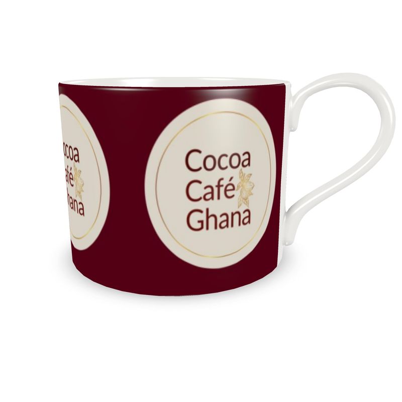 Cocoa Cafe Signature Collection – Kitchen & Tableware with Gold Cocoa Pods or Logo | Supports Ghana Cocoa Academy