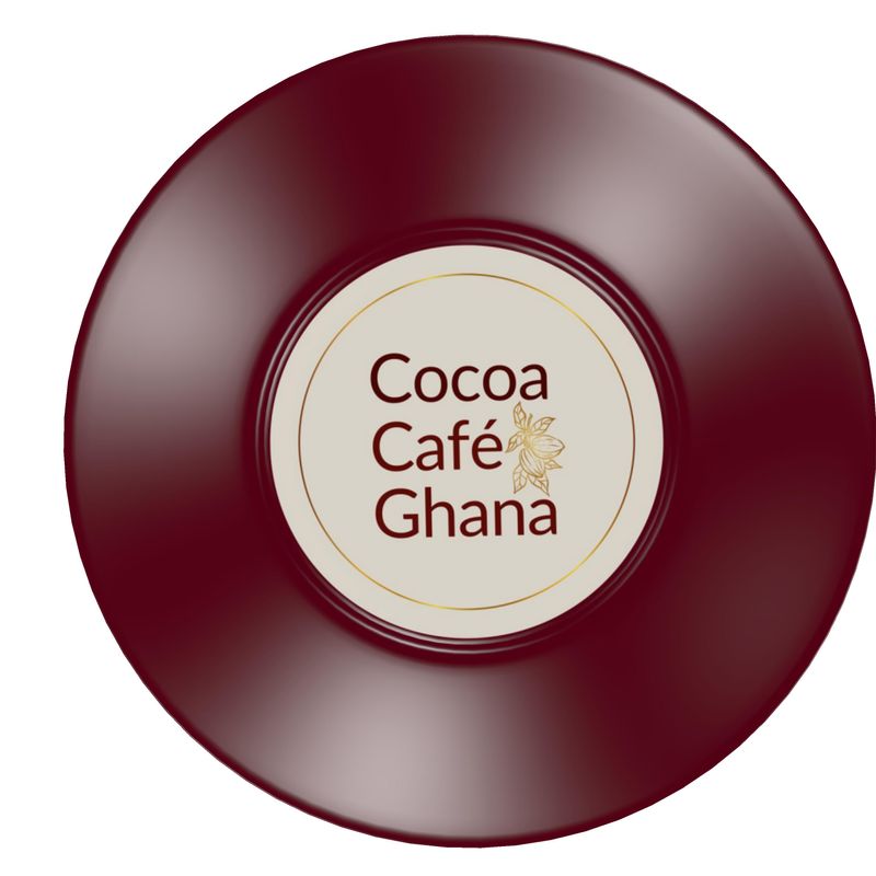 Cocoa Cafe Signature Collection – Kitchen & Tableware with Gold Cocoa Pods or Logo | Supports Ghana Cocoa Academy