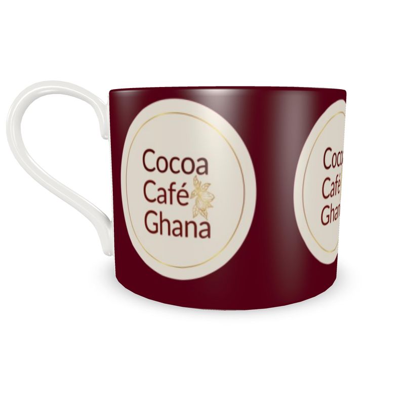 Cocoa Cafe Signature Collection – Kitchen & Tableware with Gold Cocoa Pods or Logo | Supports Ghana Cocoa Academy
