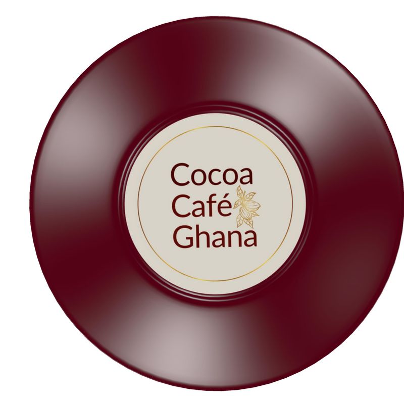 Cocoa Cafe Signature Collection – Kitchen & Tableware with Gold Cocoa Pods or Logo | Supports Ghana Cocoa Academy
