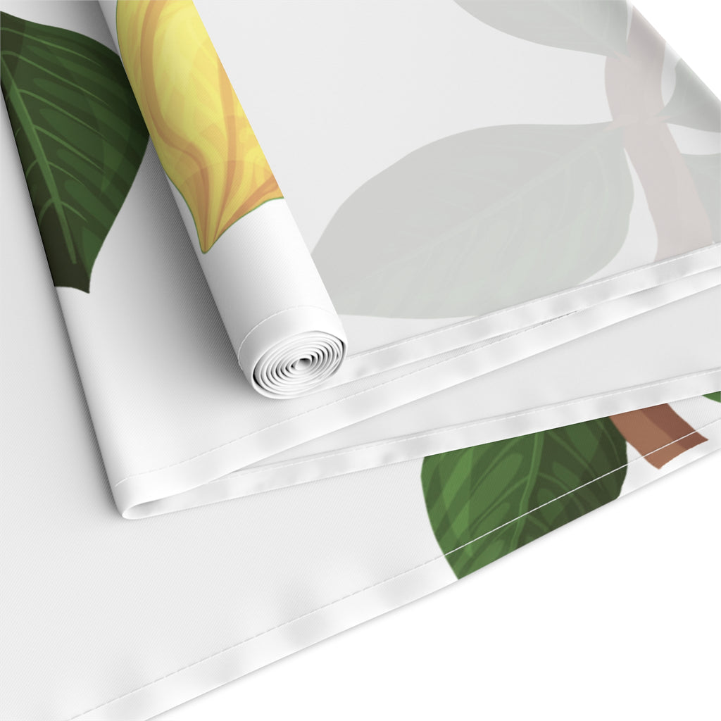 Nsoko Table Runner – Botanical Seed Pod Vine | 16"x72" or 16"x90" | Cotton Twill or Polyester | Hemmed Edges
