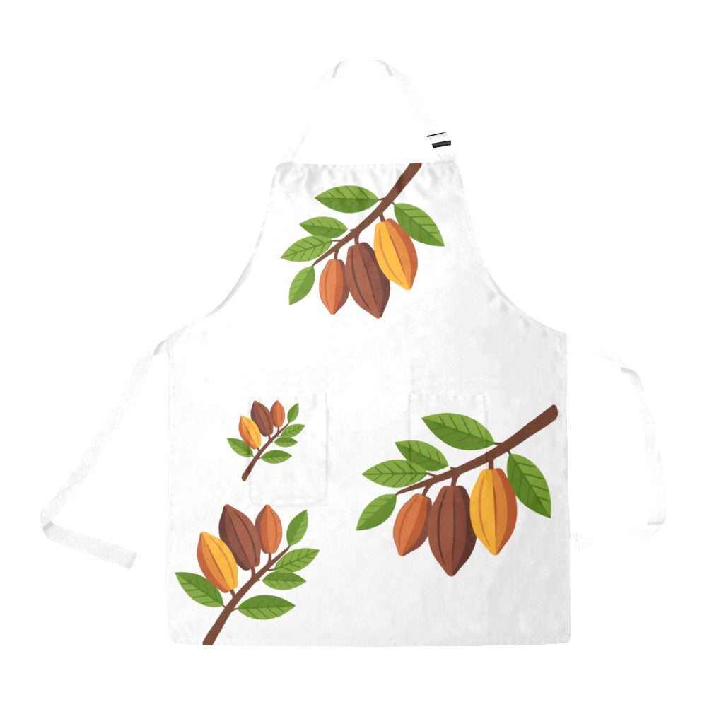 Nsoko Pods Apron – Unisex 100% Polyester Twill | Adjustable Neck & Waist, 2 Spacious Pockets, 28.33"x32.48"