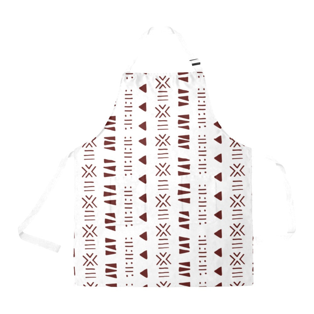 Mud Cloth Print Apron | All-Over Print | Adjustable
