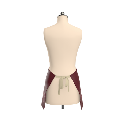 Cocoa Cafe Signature Collection – 600 GSM Leatherette Waist Apron | Adjustable, Water-Resistant, with Gold Cocoa Pods Logo