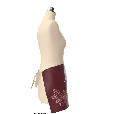 Cocoa Cafe Signature Collection – 600 GSM Leatherette Waist Apron | Adjustable, Water-Resistant, with Gold Cocoa Pods Logo