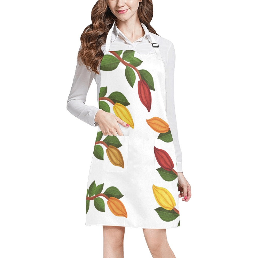 Nsoko Apron – Unisex 100% Polyester Twill | Adjustable Neck & Waist, 2 Spacious Pockets, 28.33"x32.48"