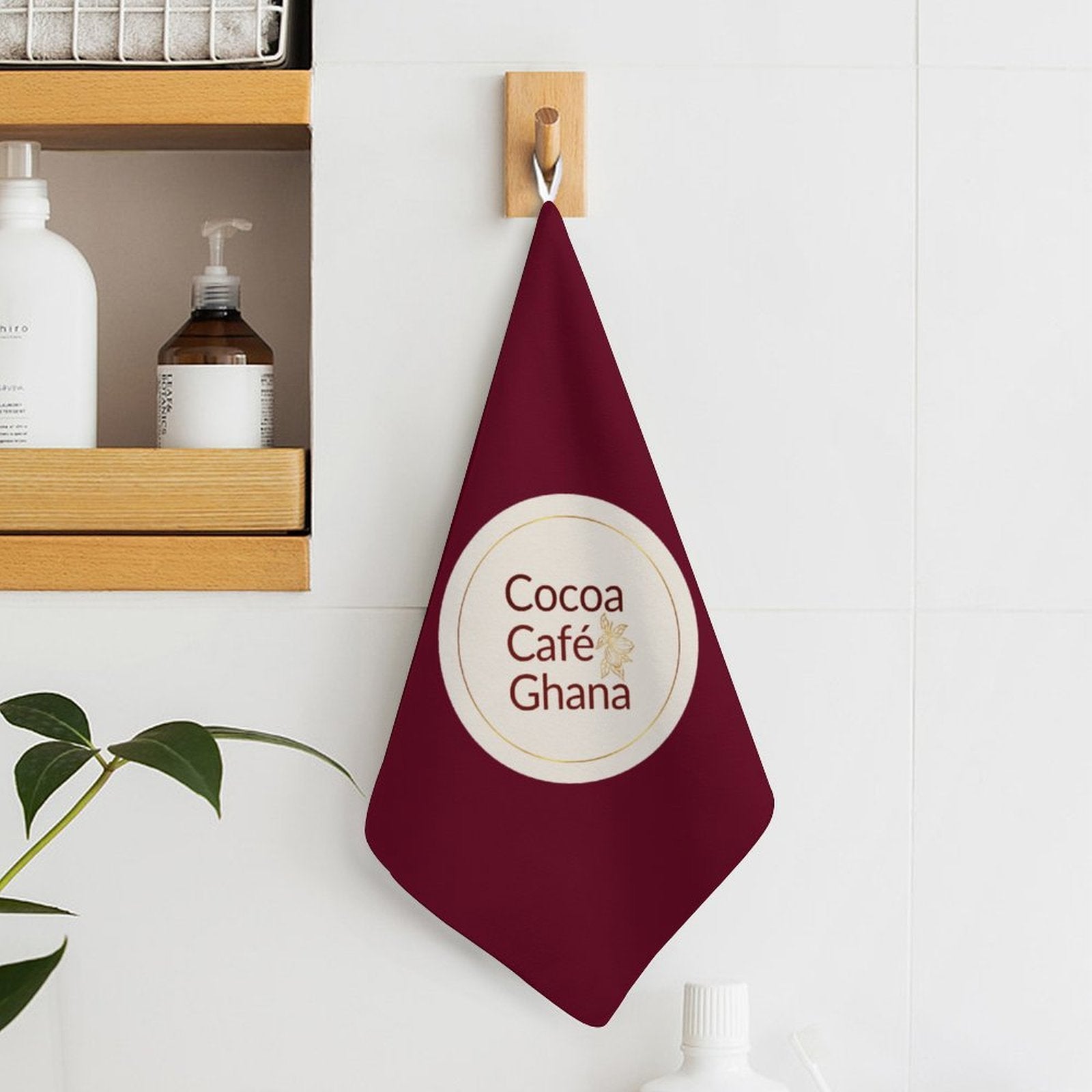 Kitchen Towel Bundle of 4 – Four Original Ghanaian Designs | Mud Cloth, Nsoko Pods, Bese Saka, Cocoa Café Signature | 100% Cotton, Made to Order