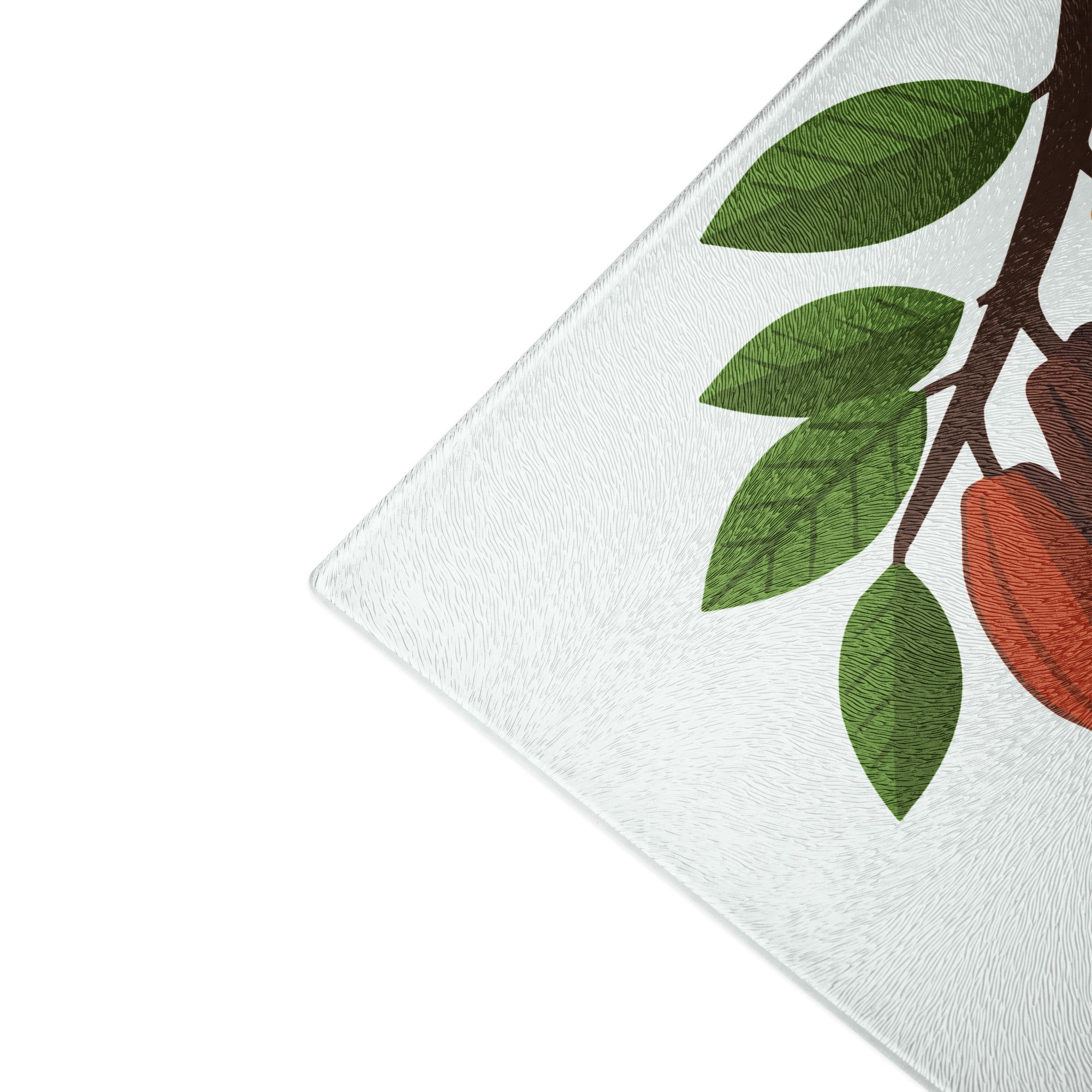 Nsoko Pods Cutting Board – Tempered Glass, 2 Sizes (8"x11" or 11"x15") | Scratch-Resistant, Non-Slip Rubber Dots, Vibrant Print