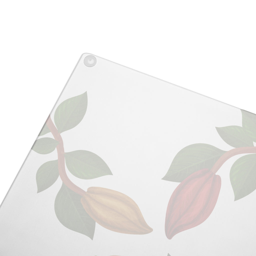 Nsoko Pods Cutting Board – Tempered Glass, 2 Sizes (8"x11" or 11"x15") | Scratch-Resistant, Non-Slip Rubber Dots, Vibrant Print