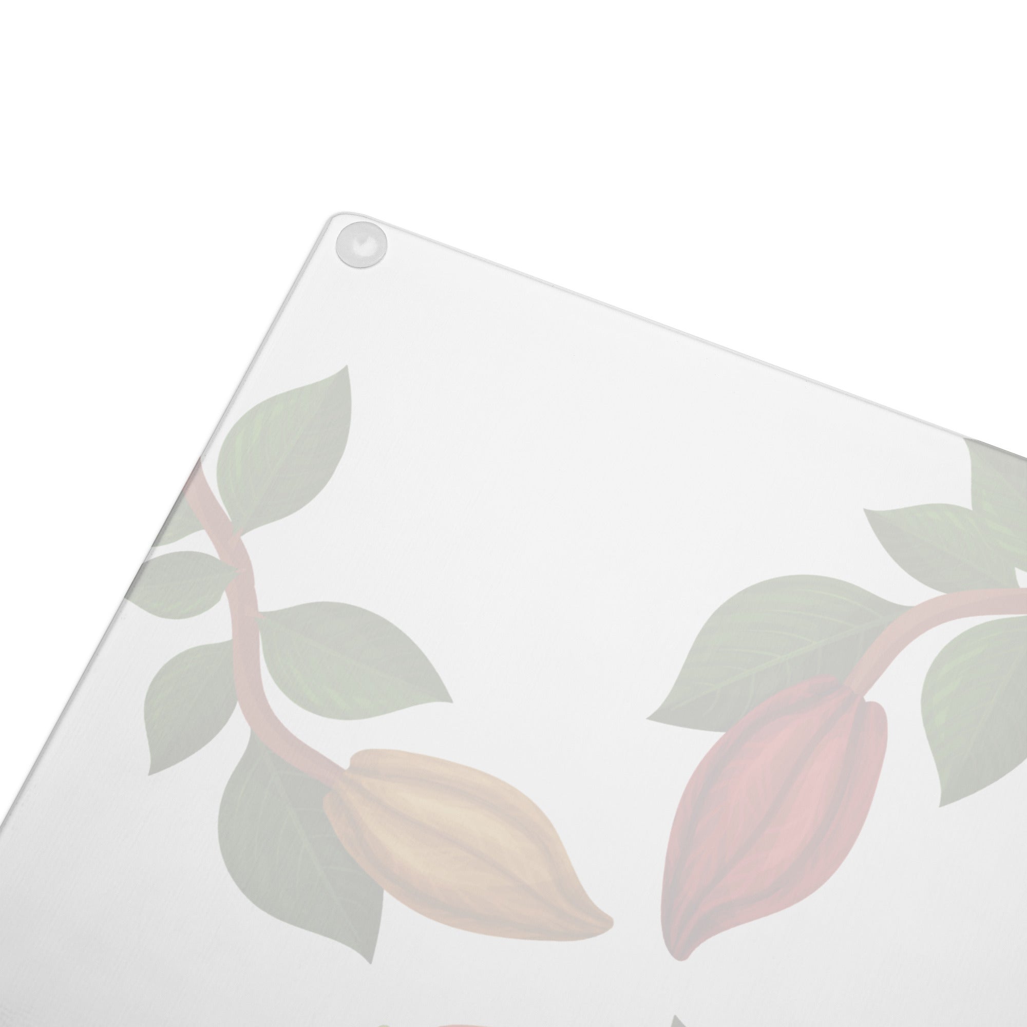 Nsoko Pods Cutting Board – Tempered Glass, 2 Sizes (8"x11" or 11"x15") | Scratch-Resistant, Non-Slip Rubber Dots, Vibrant Print