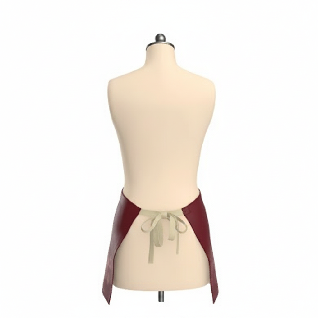 Cocoa Cafe Signature Collection – 600 GSM Leatherette Waist Apron | Adjustable, Water-Resistant, with Gold Cocoa Pods Logo